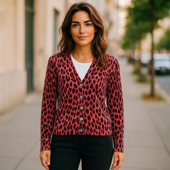 ZADIG & VOLTAIRE NWT 
Mirka Leopard Print Cardigan - Picture 1 of 3